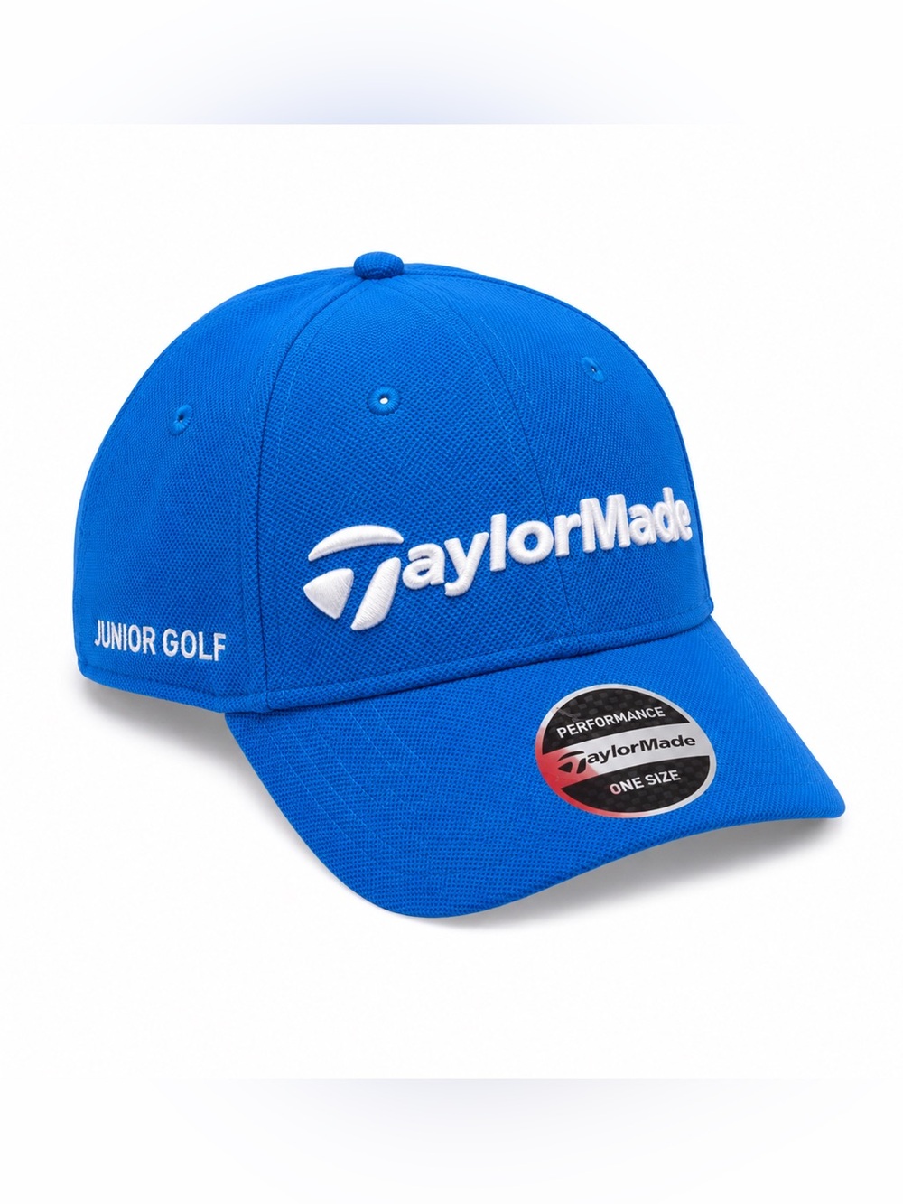 TaylorMade Bright Blue Junior Golf Cap with White Logo